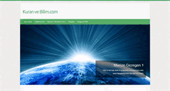 Desktop Screenshot of kuranvebilim.com